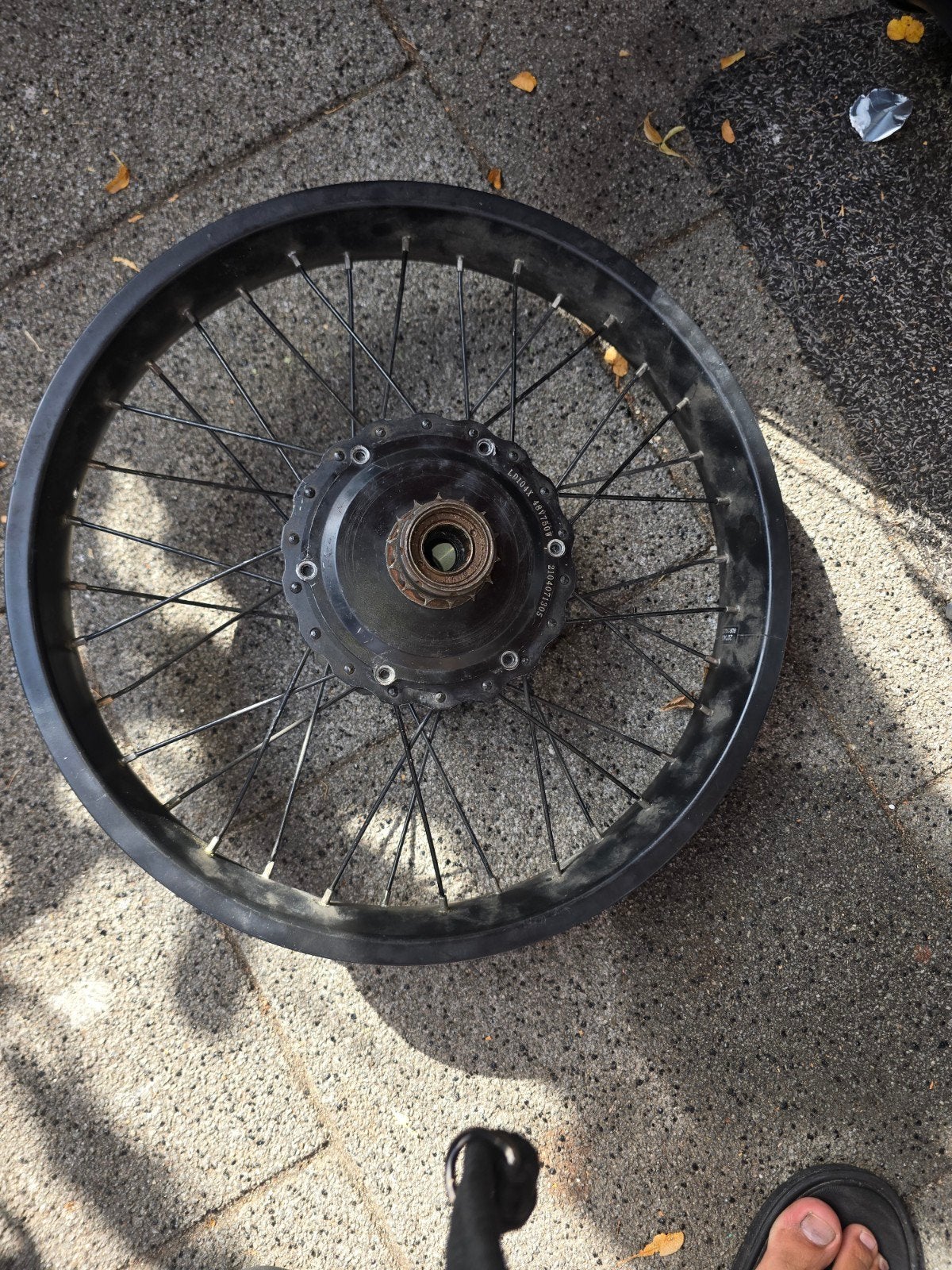 fatbike rear wheel no motor, Fietsen en Brommers, Ophalen of Verzenden, Fatbike, Motor