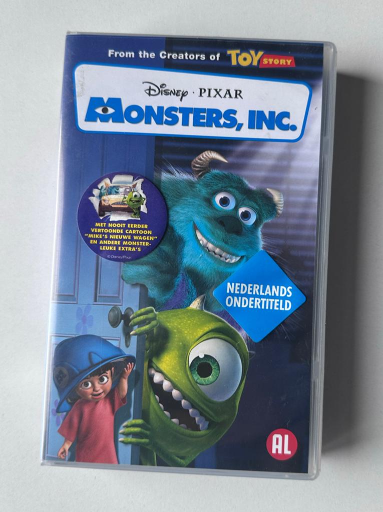 Walt Disney Monsters, INC videoband VHS, Cd's en Dvd's, VHS | Kinderen en Jeugd, Tekenfilm, Alle leeftijden, Ophalen of Verzenden