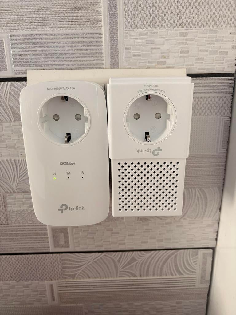 TP-Link Powerline Adapter Set 1300Mbps - Werkend, Ophalen of Verzenden, Zo goed als nieuw