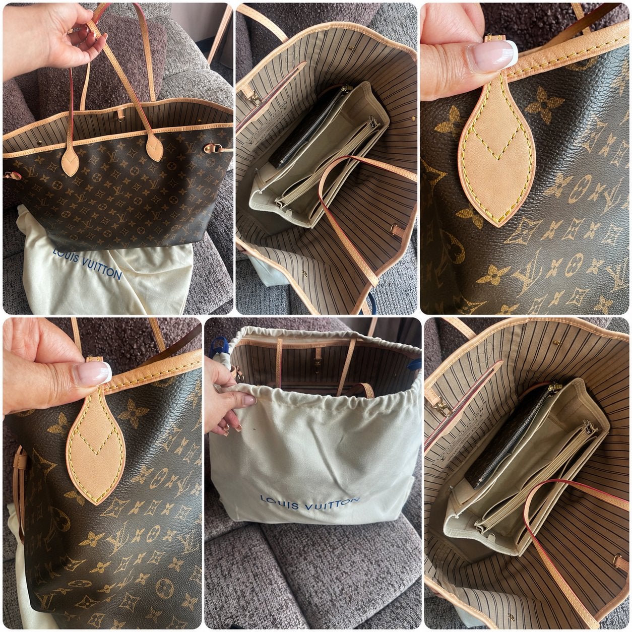 Louis Vuitton Neverfull GM - Nieuw met aging treatment, Ophalen of Verzenden, Nieuw, Bruin, Shopper