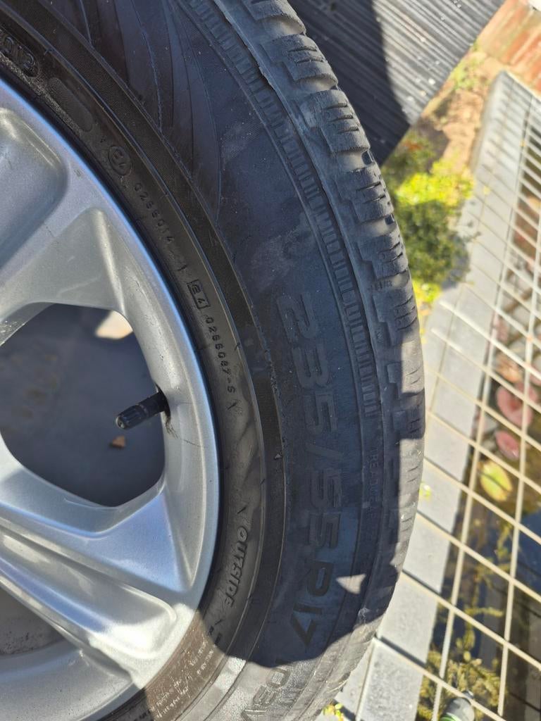 Vier winterbanden op aluminium velg Ford Kuga., Ophalen of Verzenden