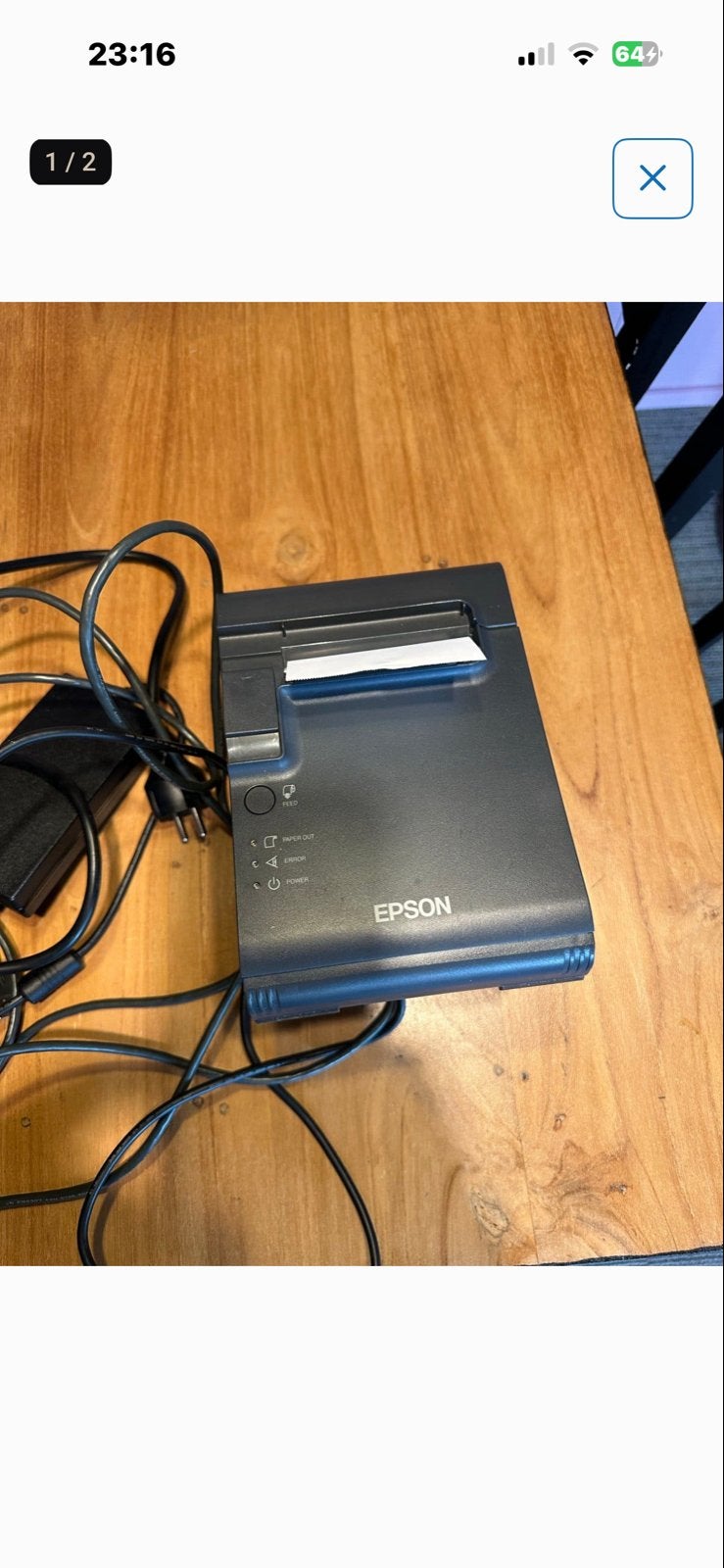 Epson Bonnenprinter - Compact en Betrouwbaar, Zwart-en-wit printen, Gebruikt, Printer, Ophalen of Verzenden