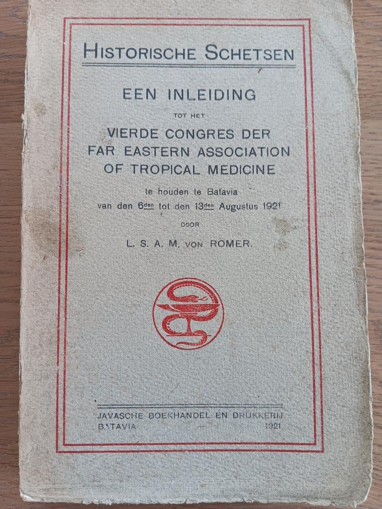 L von Römer - Historische schetsen. 4e Congres Batavia 1921, Ophalen of Verzenden