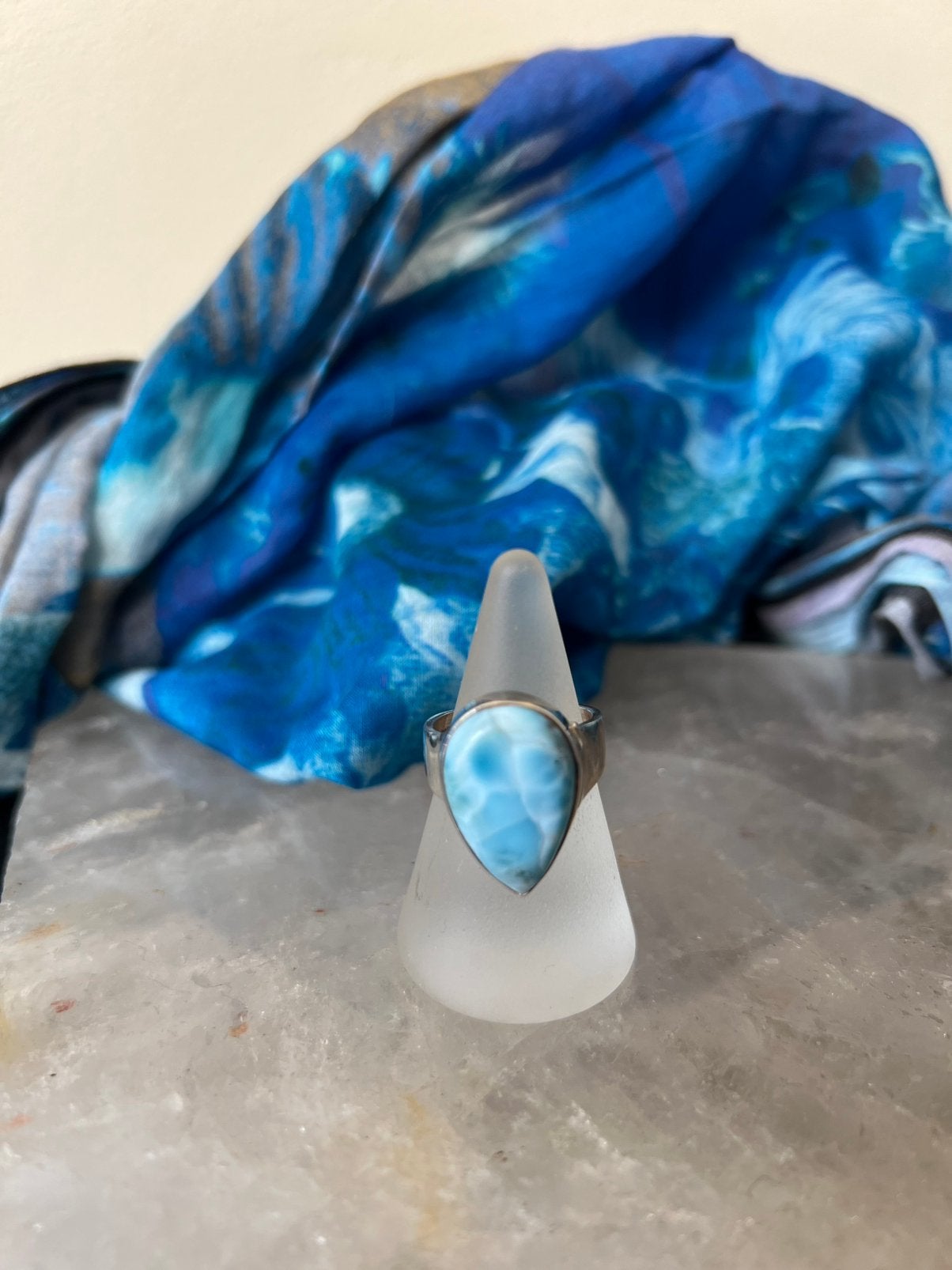 Larimar beschermt intuïtie eigenwaarde intuïtie magie uniek, 18 tot 19, Blauw, Magnolia11, Nieuw