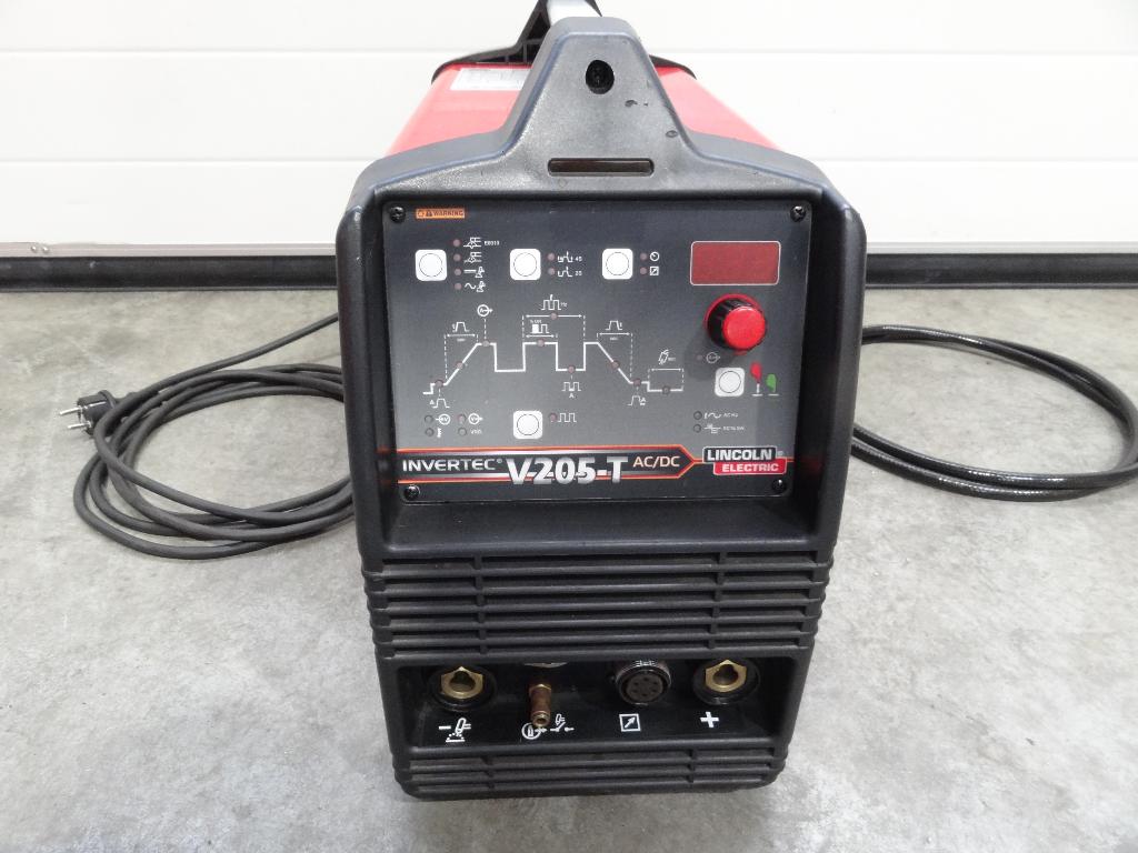 Tig lasapparaat Lincoln Invertec V 205-T AC/DC Puls 230 Volt, Ophalen of Verzenden, Zo goed als nieuw, 150 tot 250 ampère, Tig