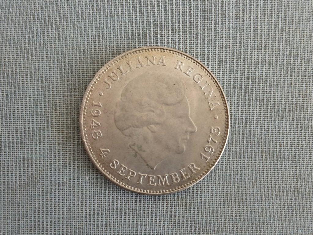 Zilveren tientjes Nederland, Ophalen, Koningin Juliana, Zilver, Losse munt