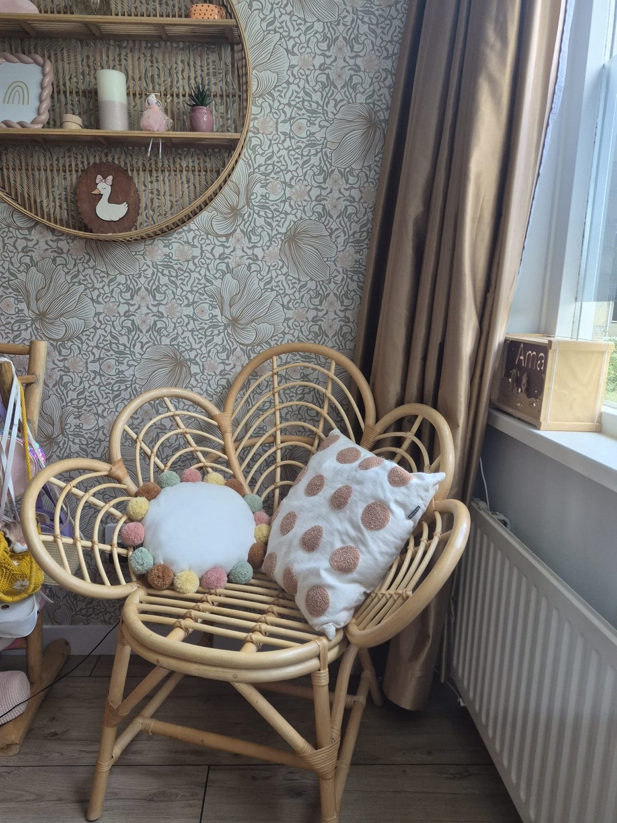 Lotus stoel Xenos zo goed als nieuw, Huis en Inrichting, Stoelen, Ophalen, Overige kleuren, Riet of Rotan, Zo goed als nieuw