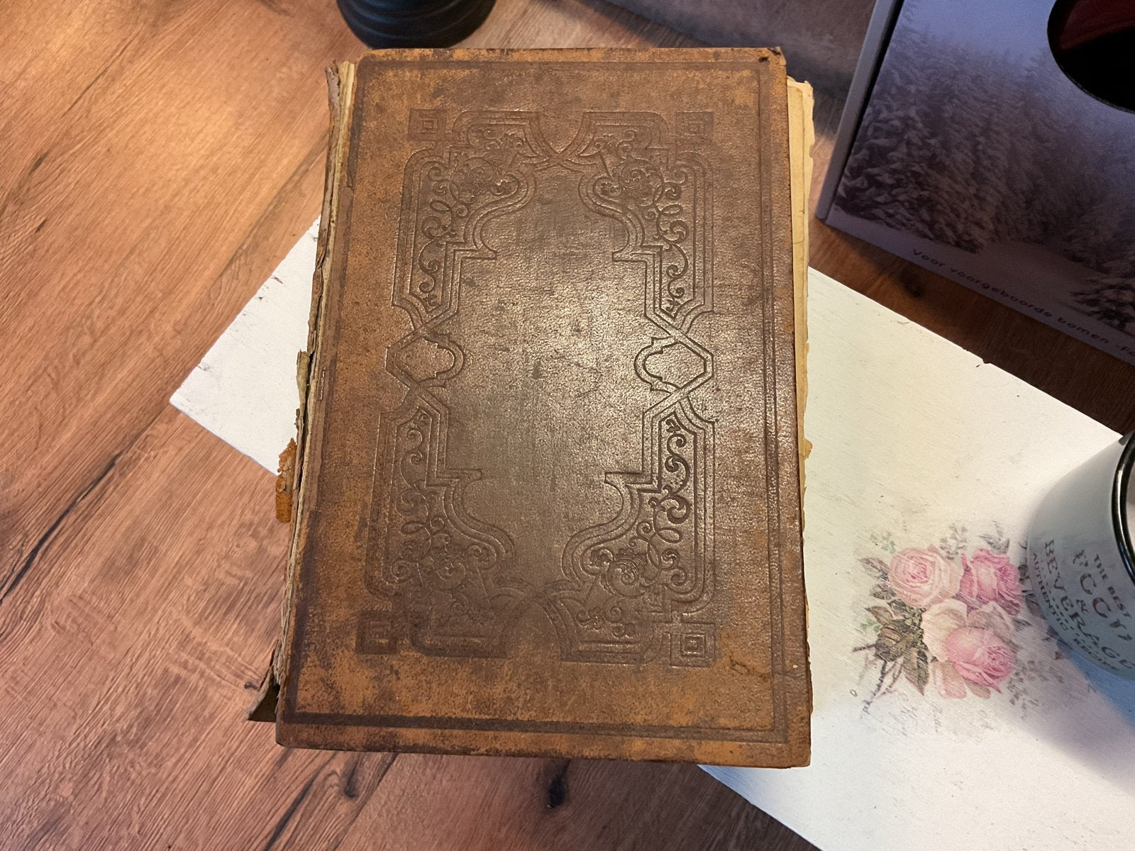 Antieke Bijbel 1847 - Compleet met Leren Omslag, Ophalen of Verzenden
