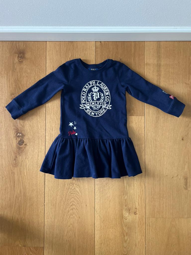 Ralph lauren jurk lange mouw, Ophalen of Verzenden, Zo goed als nieuw, Meisje, Jurk of Rok