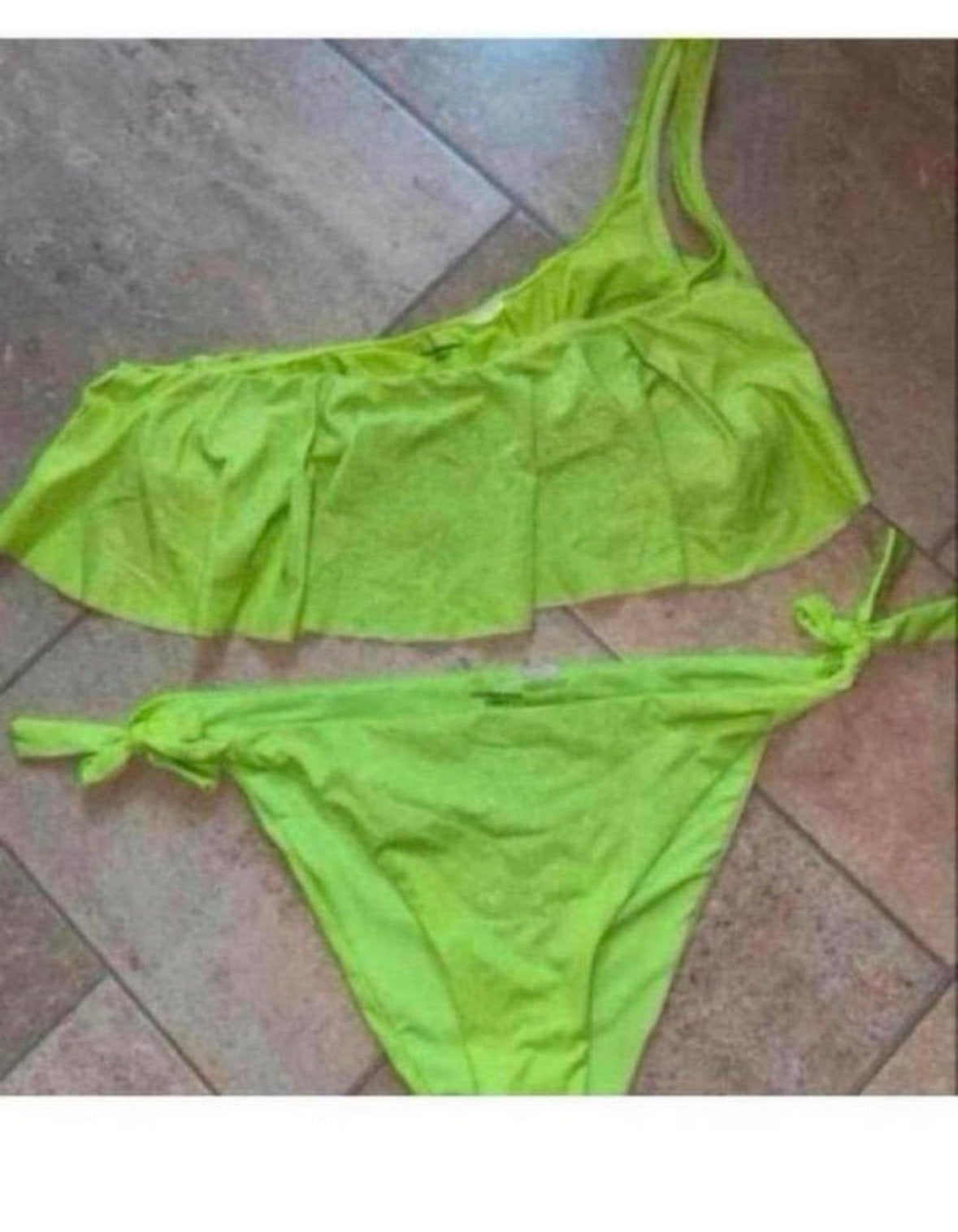 Calzedonia Cobey Bikini - Neon Groen - Maat S, Kleding | Dames, Ophalen of Verzenden, Zo goed als nieuw, Groen, Bikini
