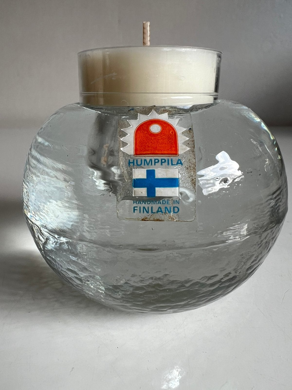 Iittala Nuutajärvi Humppilla Kandelaar Waxinelichthouder, Ophalen of Verzenden, Kandelaar, Iittala, Glas