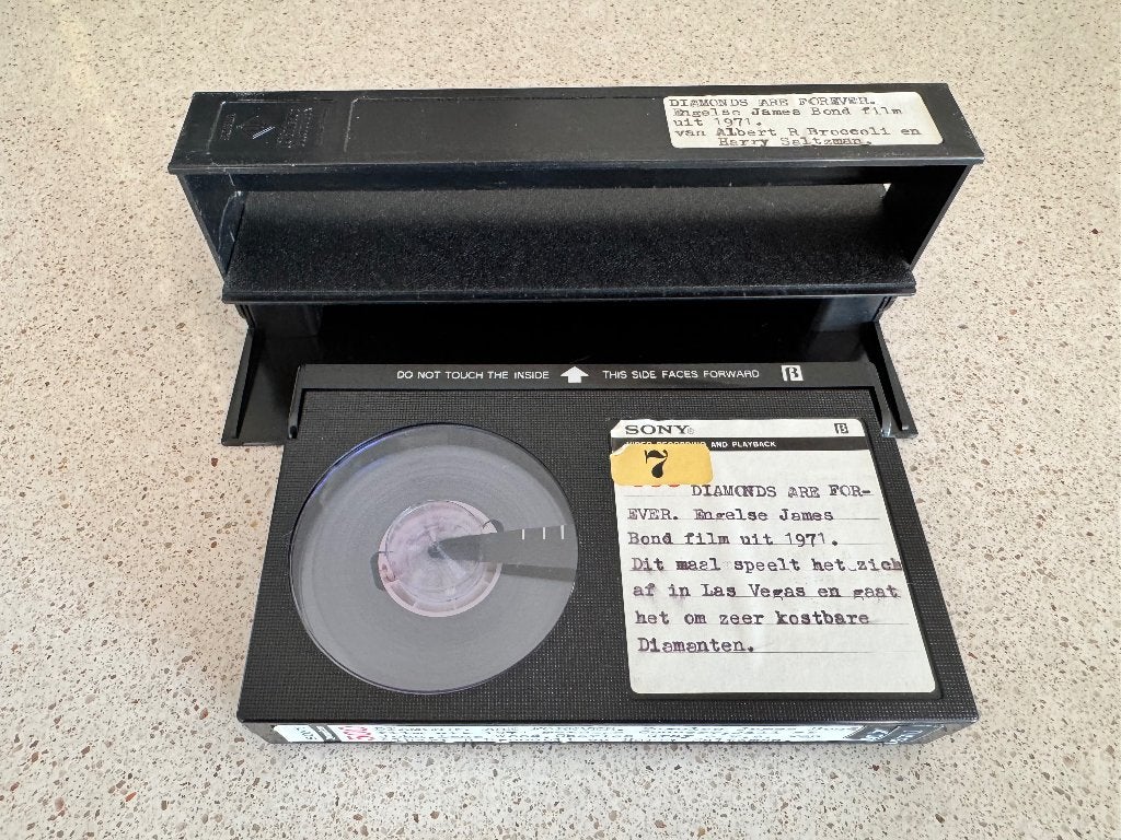 Diamonds Are Forever - James Bond 007 1971 (Betamax), Nederlands ondertiteld, Betamax, Ophalen of Verzenden, Actie en Avontuur