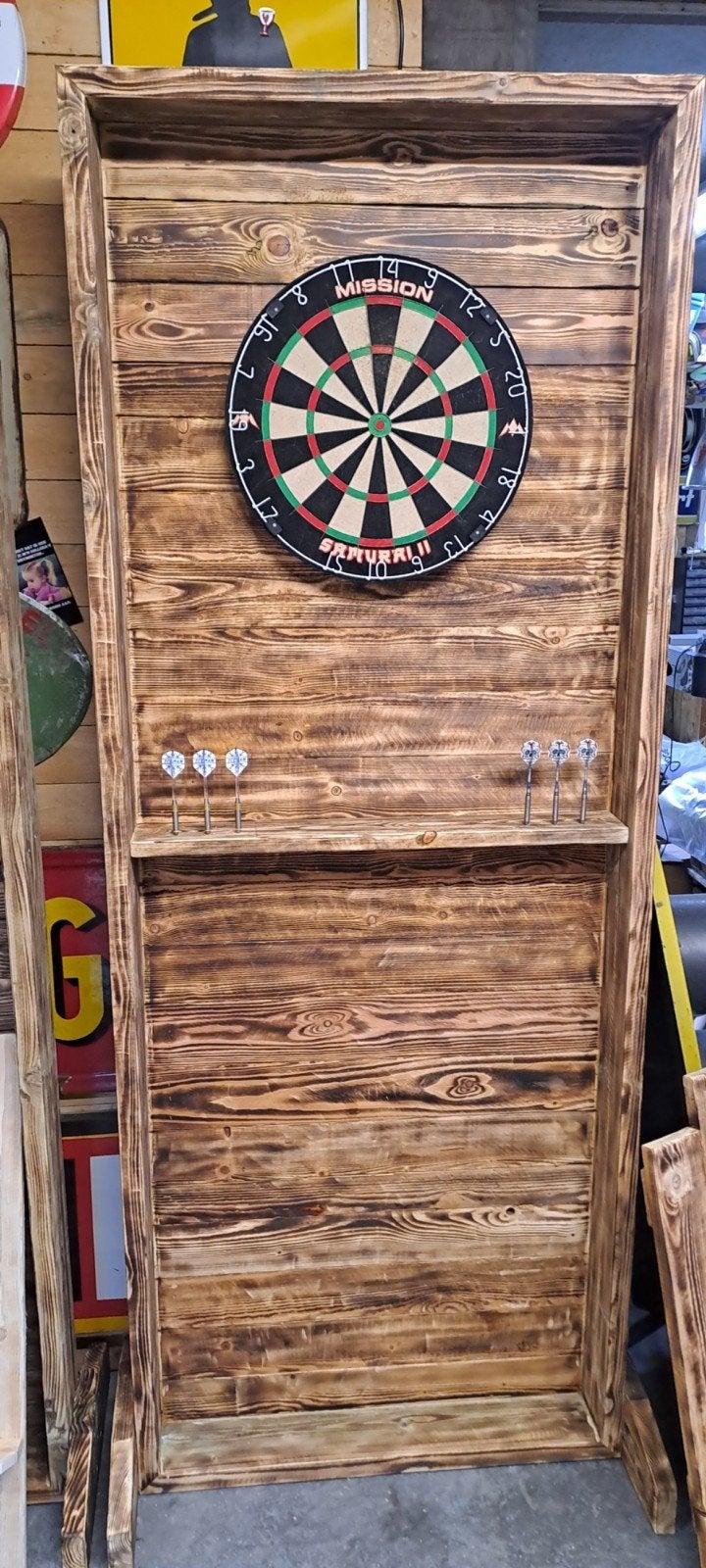 dartskast nieuw massief hout, Ophalen, Nieuw, Pijlen