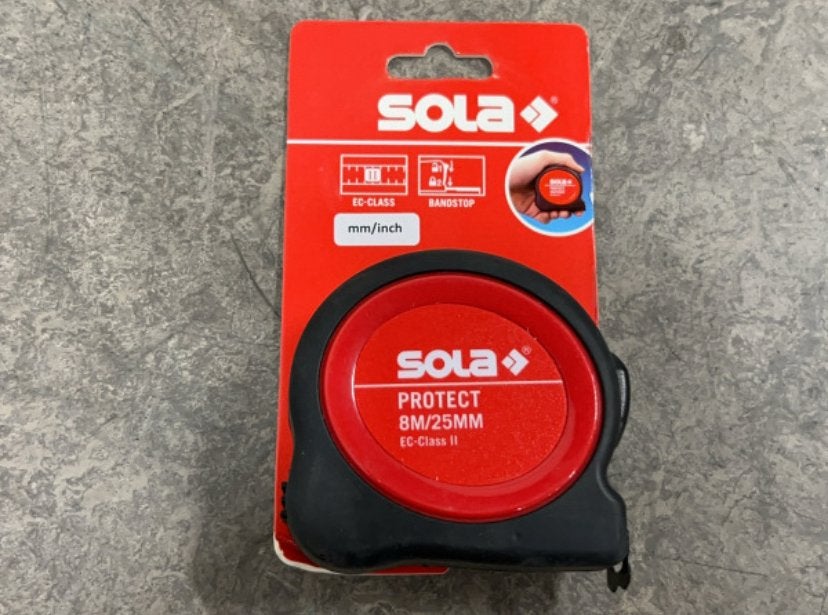 SOLA Rolmaat Protect PE 8M – Nieuw - 12x, Doe-het-zelf en Verbouw, Gereedschap | Handgereedschap, Sola, Overige merken, Nieuw
