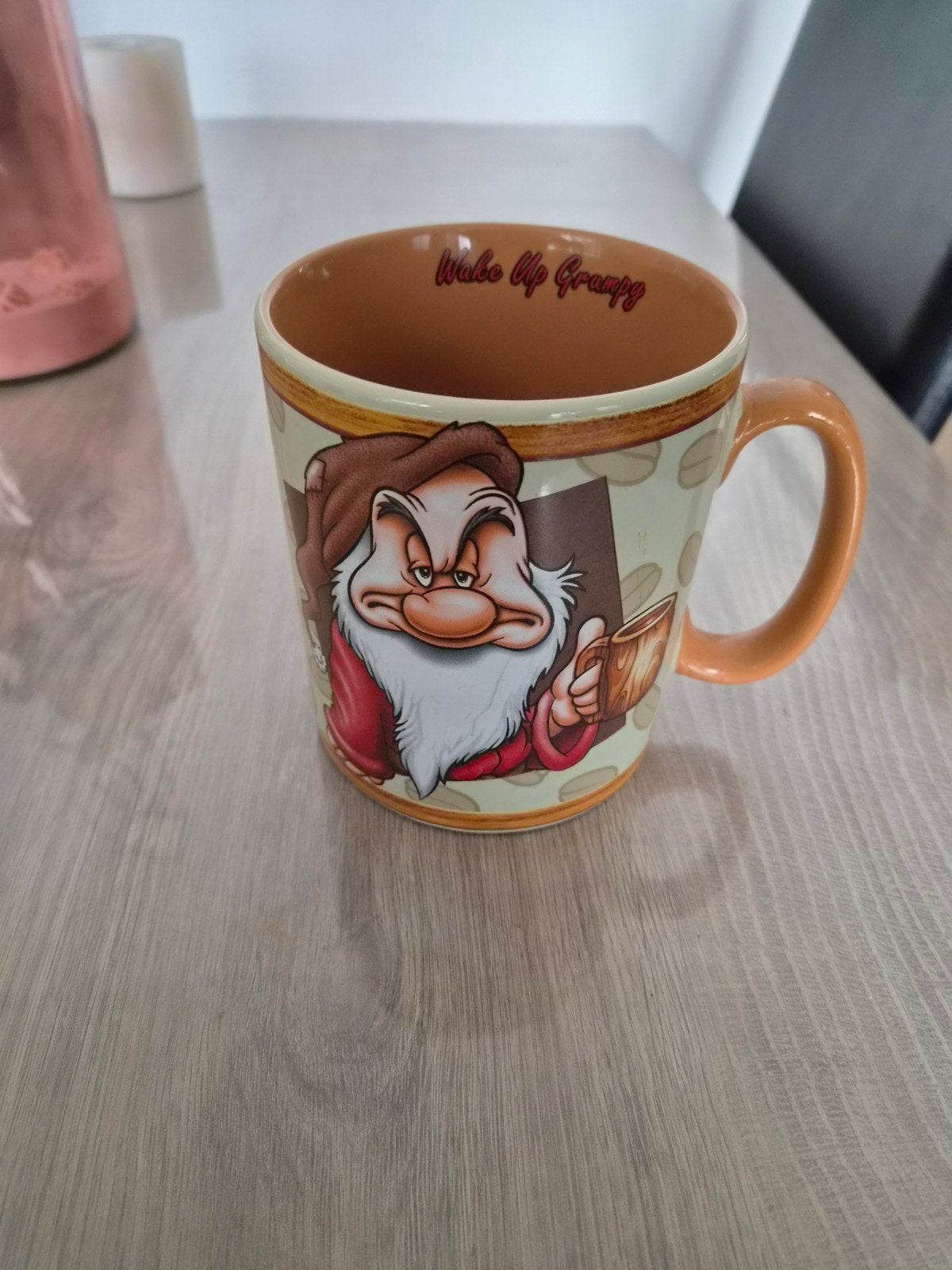 Disney Grumpy mok en kom - Sneeuwwitje en de Zeven Dwergen, Ophalen of Verzenden, Zo goed als nieuw, Keramiek, Kom(men)