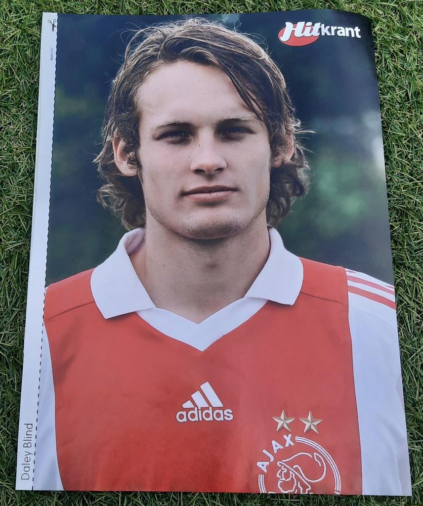 Poster A4 Hitkrant 2008 Daley Blind (Ajax) / Destine, Verzamelen, A4 of kleiner, Ophalen of Verzenden, Film en Tv, Rechthoekig Staand