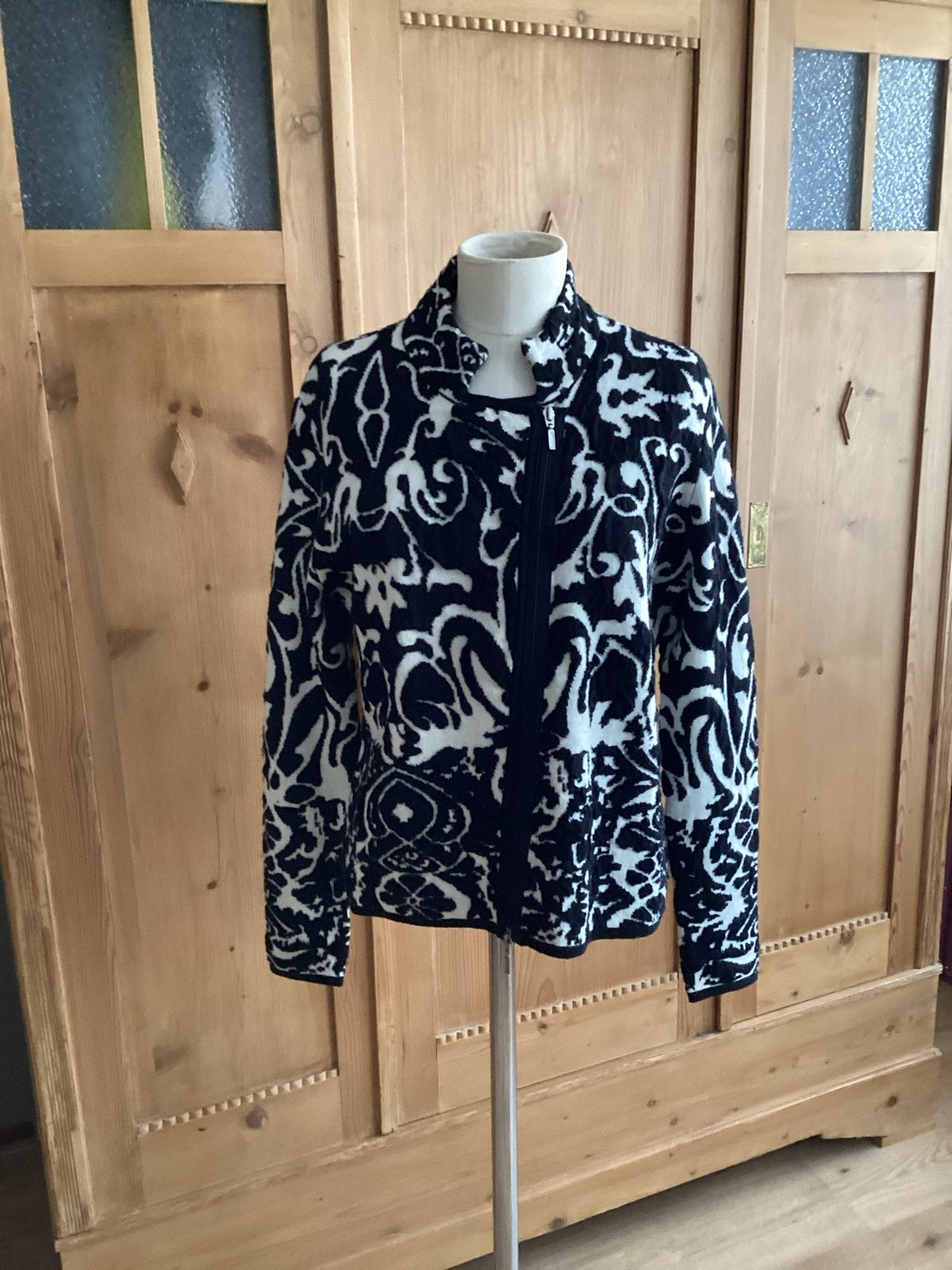 Oui vest zwart wit patroon maat 42/44 (L) als nieuw, Kleding | Dames, Ophalen of Verzenden, Zo goed als nieuw, Maat 42/44 (L)