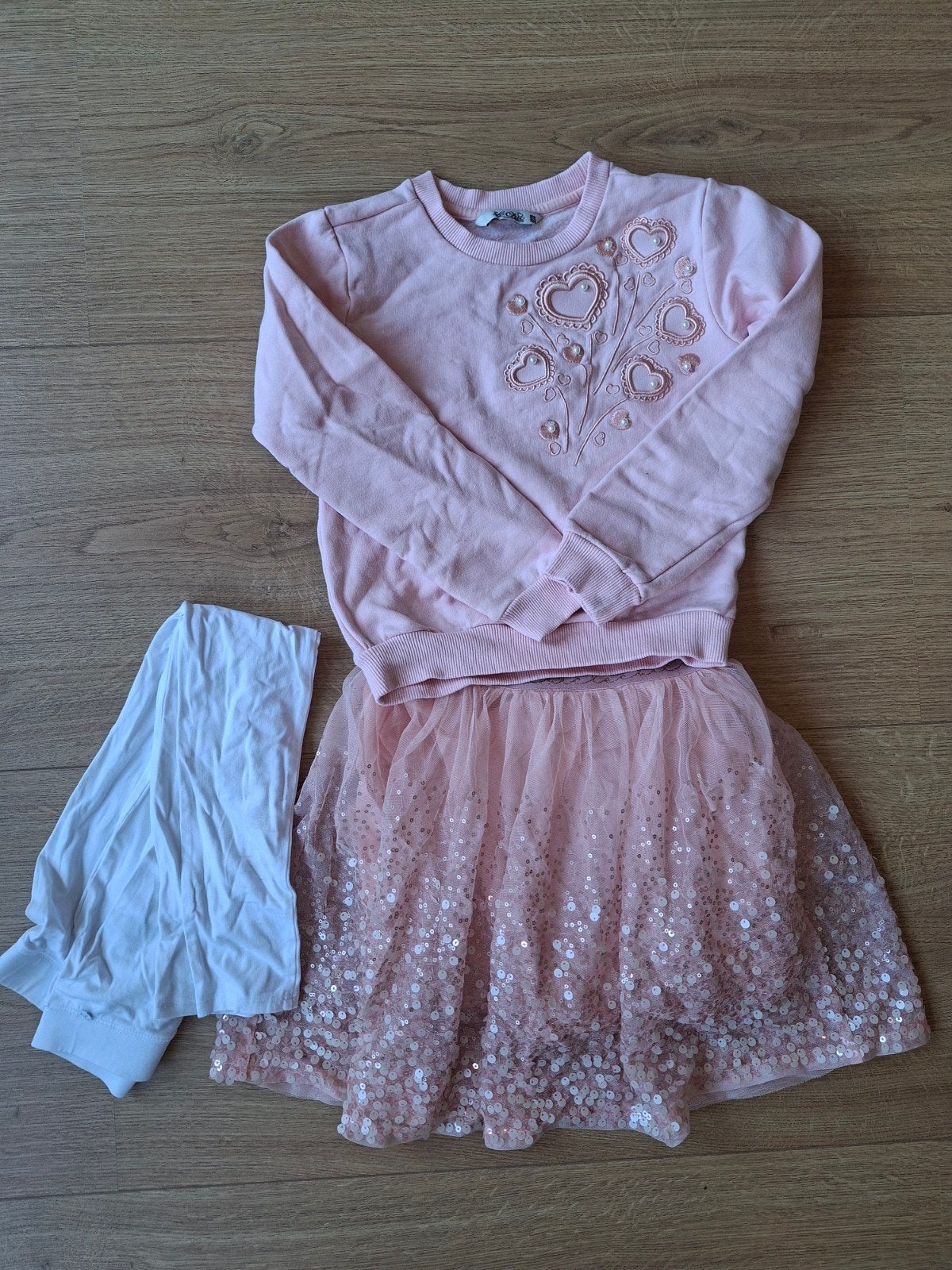 Le Chic set meisje maat 122-128, Gebruikt, Meisje, Le Chic, Ophalen of Verzenden