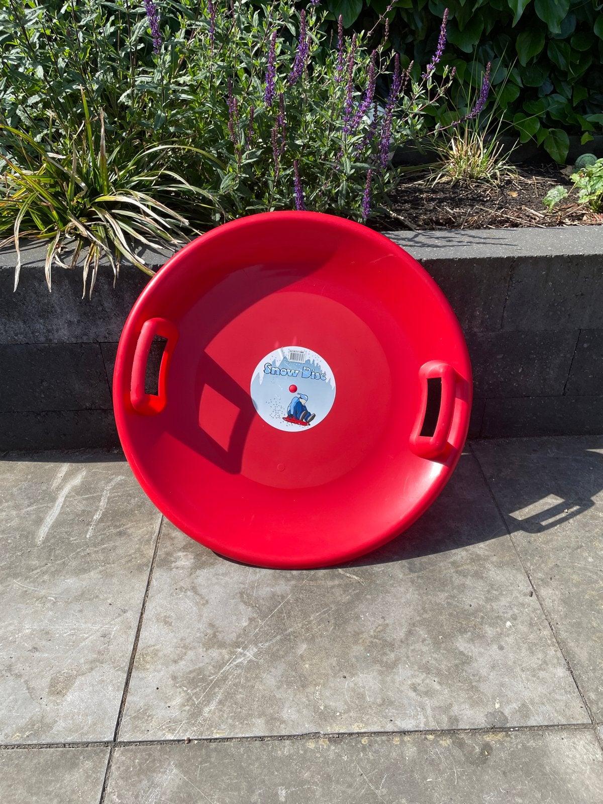 Rode Snow Disk Slee | Plezier in de sneeuw, Ophalen, Gebruikt, Kunststof