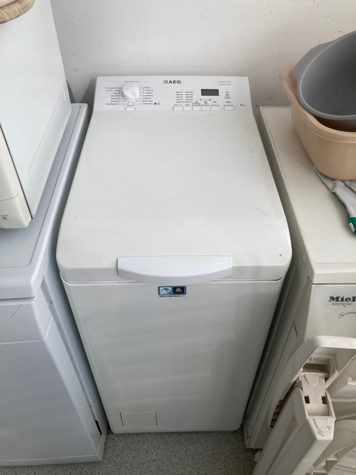 AEG lavamat bovenlader, Ophalen, 1200 tot 1600 toeren, Gebruikt, 4 tot 6 kg