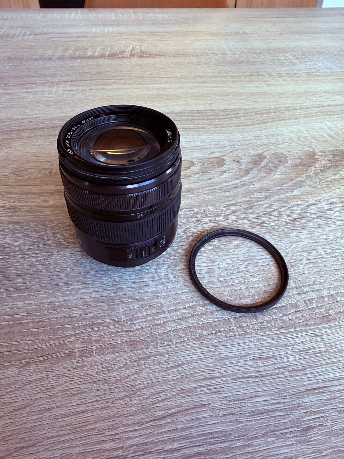 Panasonic Lumix G Vario 12-35mm f/2.8 Power O.I.S. lens, Gebruikt, Autofocus, Micro Four Thirds, Panasonic