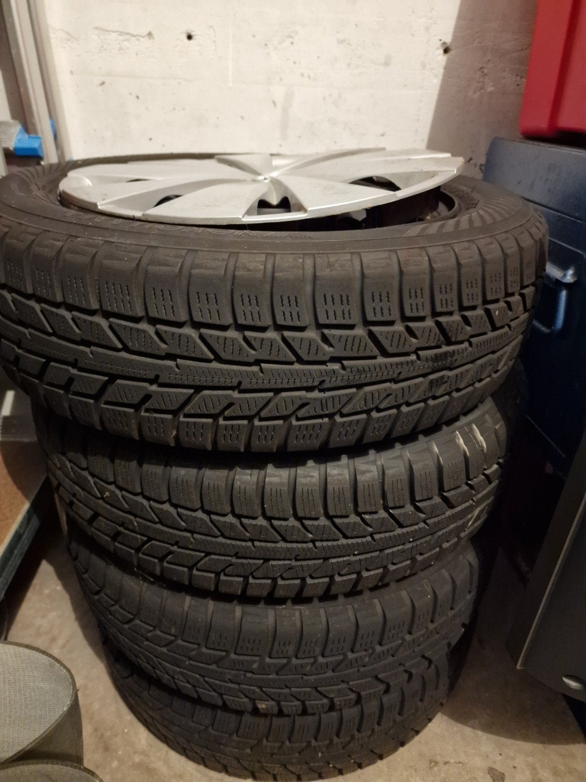 Yokohama winterbandenset 165/65R14, Ophalen, Zo goed als nieuw