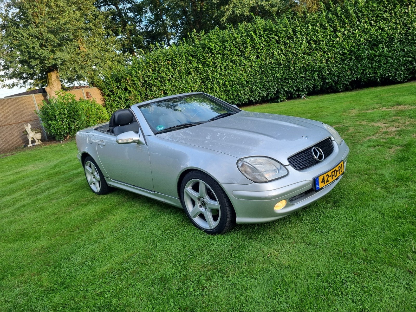 Mercedes-Benz SLK 2.0 2000 Grijs MOOIE CABRIO, Auto's, Mercedes-Benz, Automaat, 1998 cc, Achterwielaandrijving, 4 cilinders