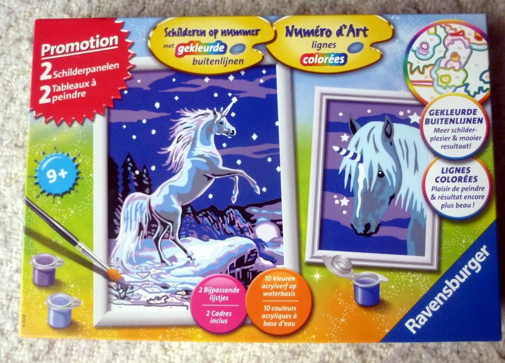 Schilderen op nummer - ravensburger - nieuw pakket - 2 stuks, Hobby en Vrije tijd, Schilderen, Ophalen of Verzenden, Nieuw, Schilderen op nummer
