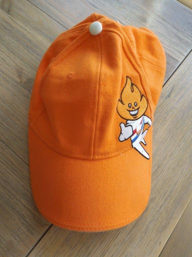 voetbal pet. NOC-NSF. Geborduurd mascotte. Olympische spelen, Maat M, Ophalen of Verzenden, Zo goed als nieuw, Overige typen