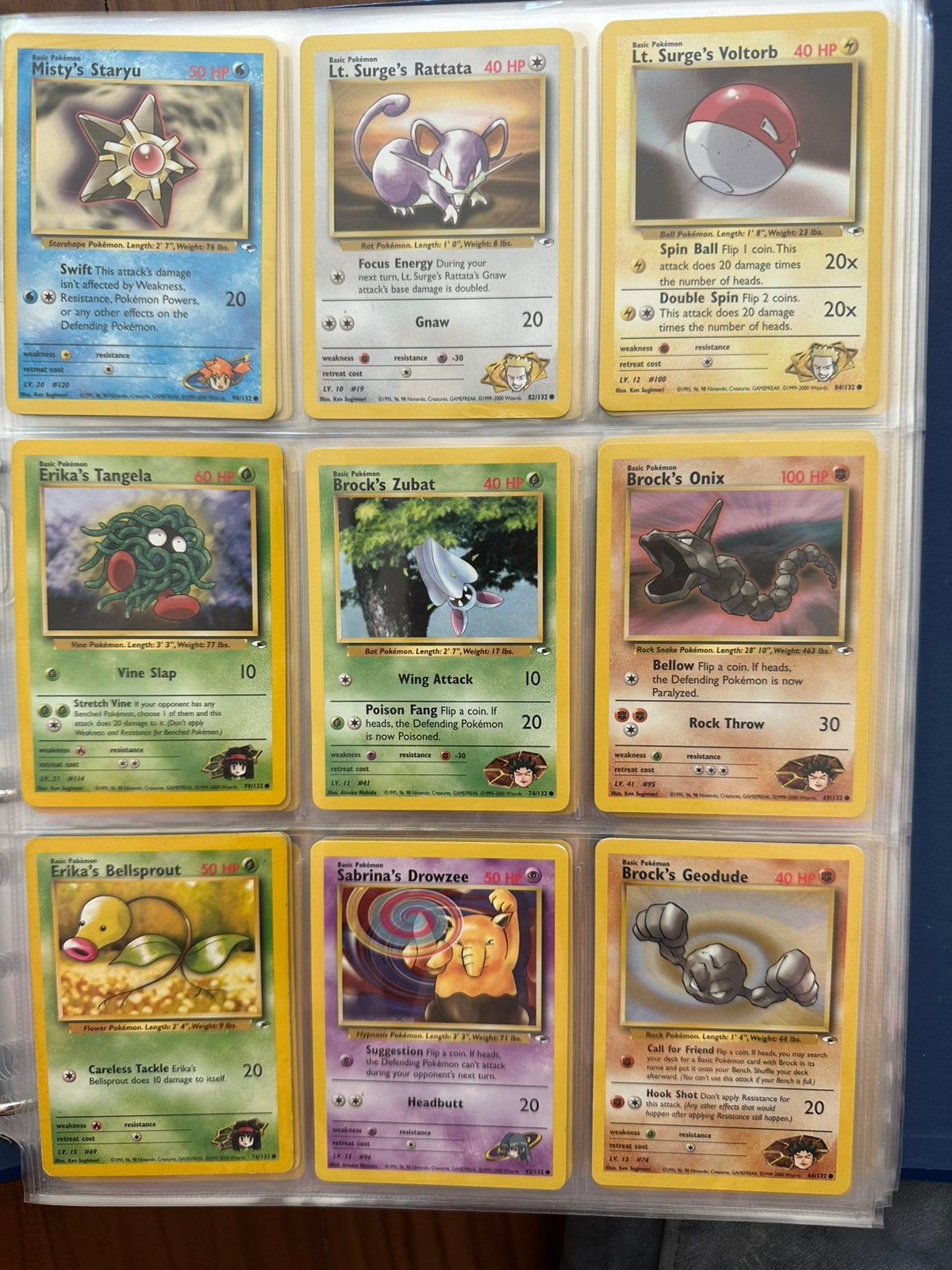 Pokémon kaarten Gym Heroes, Hobby en Vrije tijd, Verzamelkaartspellen | Pokémon, Ophalen of Verzenden, Zo goed als nieuw, Meerdere kaarten