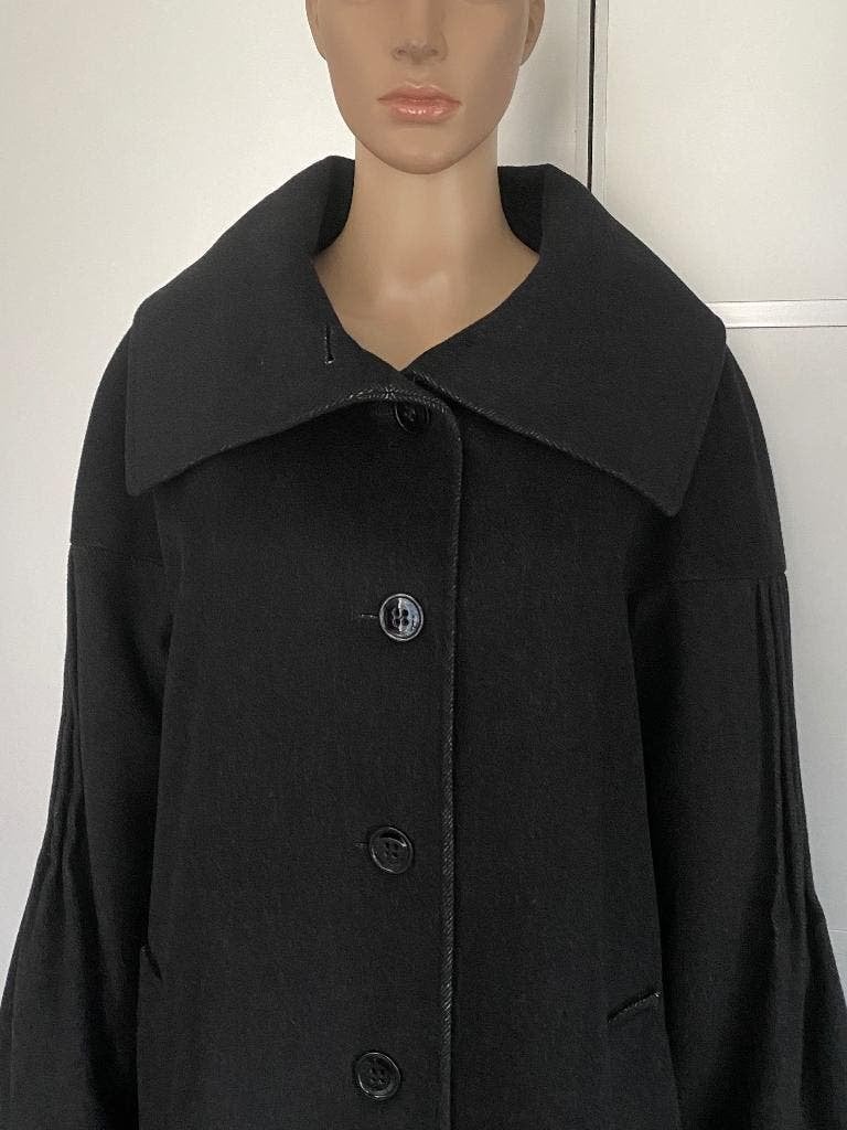 K12 maat L=42/44 lams-wollen jas winterjas wol zwart winter, Kleding | Dames, Jassen | Winter, Yell, Zwart, Maat 42/44 (L), Ophalen of Verzenden