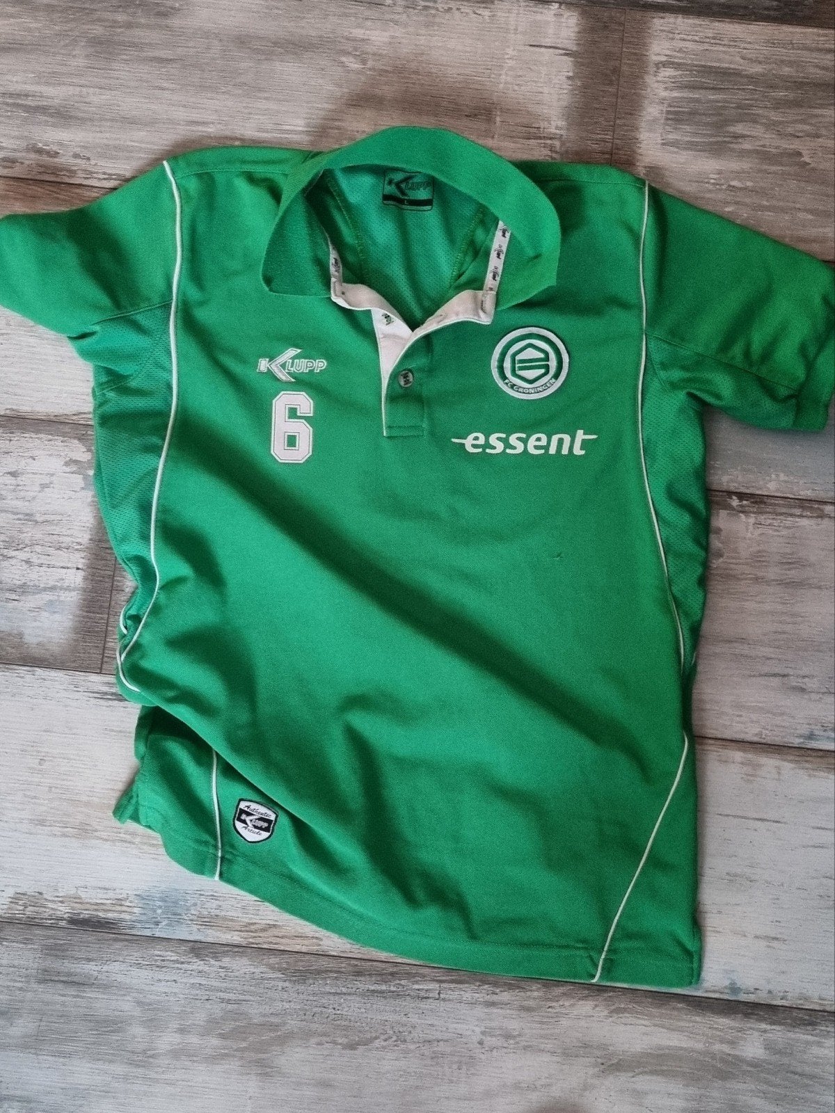 FC Groningen inloopshirt K-Lupp maat L, Verzenden, Voetbal, Gedragen, Groen