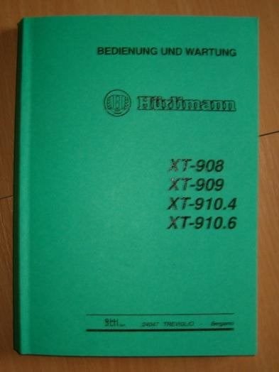Bedieningsvoorschriften Hurlimann XT-908, XT-909, XT-910.4, Ophalen of Verzenden, Gelezen, Tractor en Landbouw