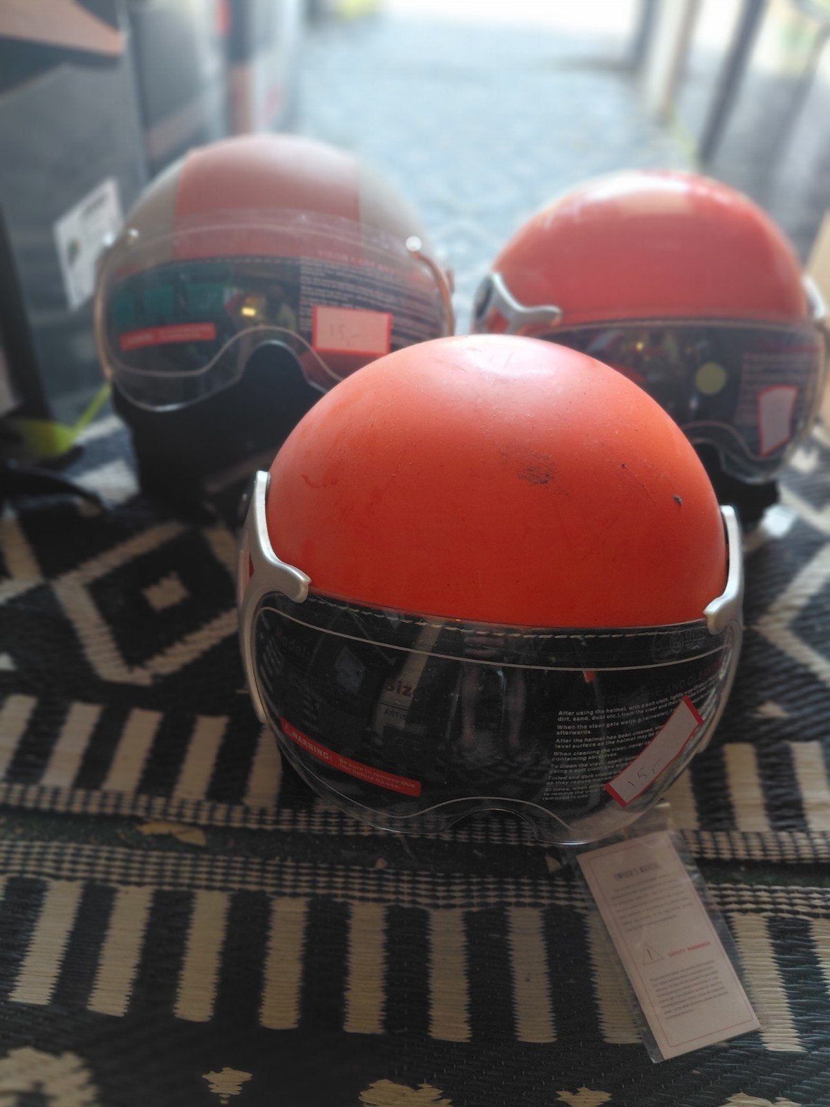 Nieuwe helm maat M.  Oude voorraad, Motoren, Kleding | Motorhelmen, M, Dames, Jethelm, Ophalen of Verzenden