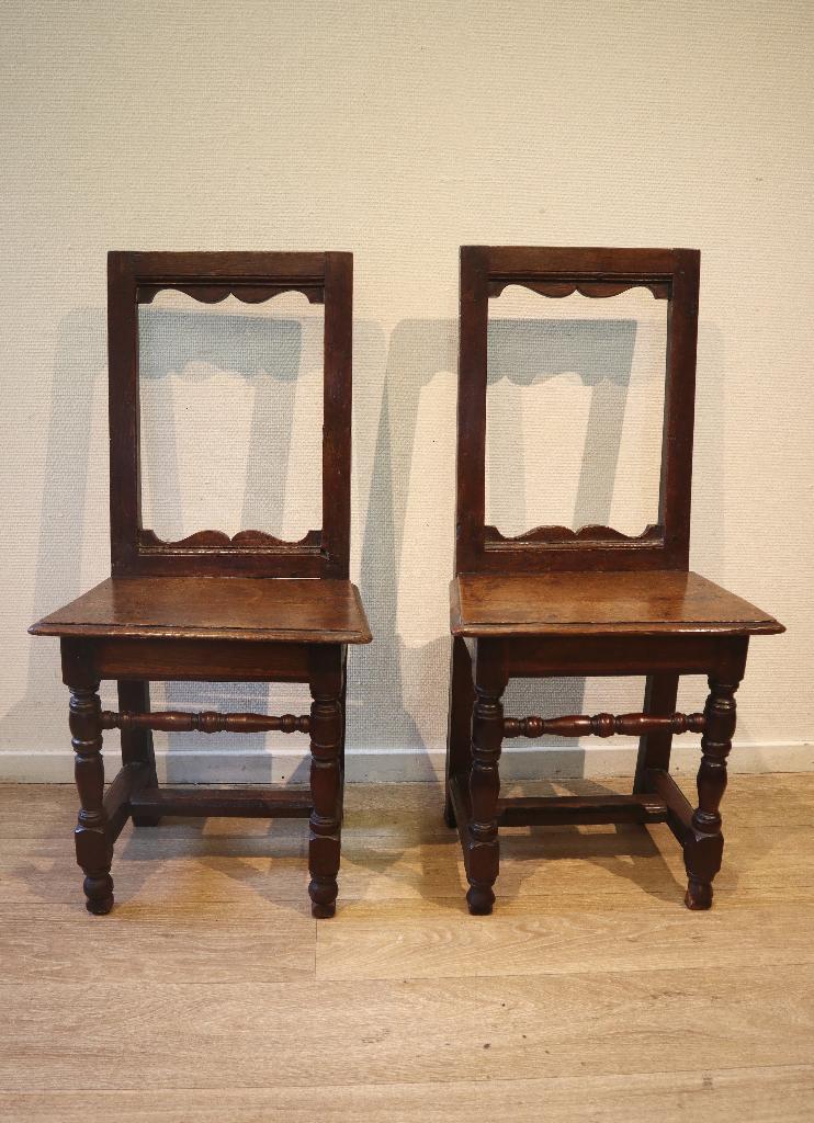 Set chaise Lorraine stoeltjes/ bidstoeltjes, 18e eeuw, Ophalen of Verzenden