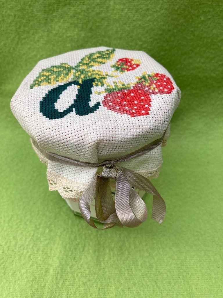Aardbeien confituurpot, Overige typen, Ophalen of Verzenden, Overige stijlen, Glas