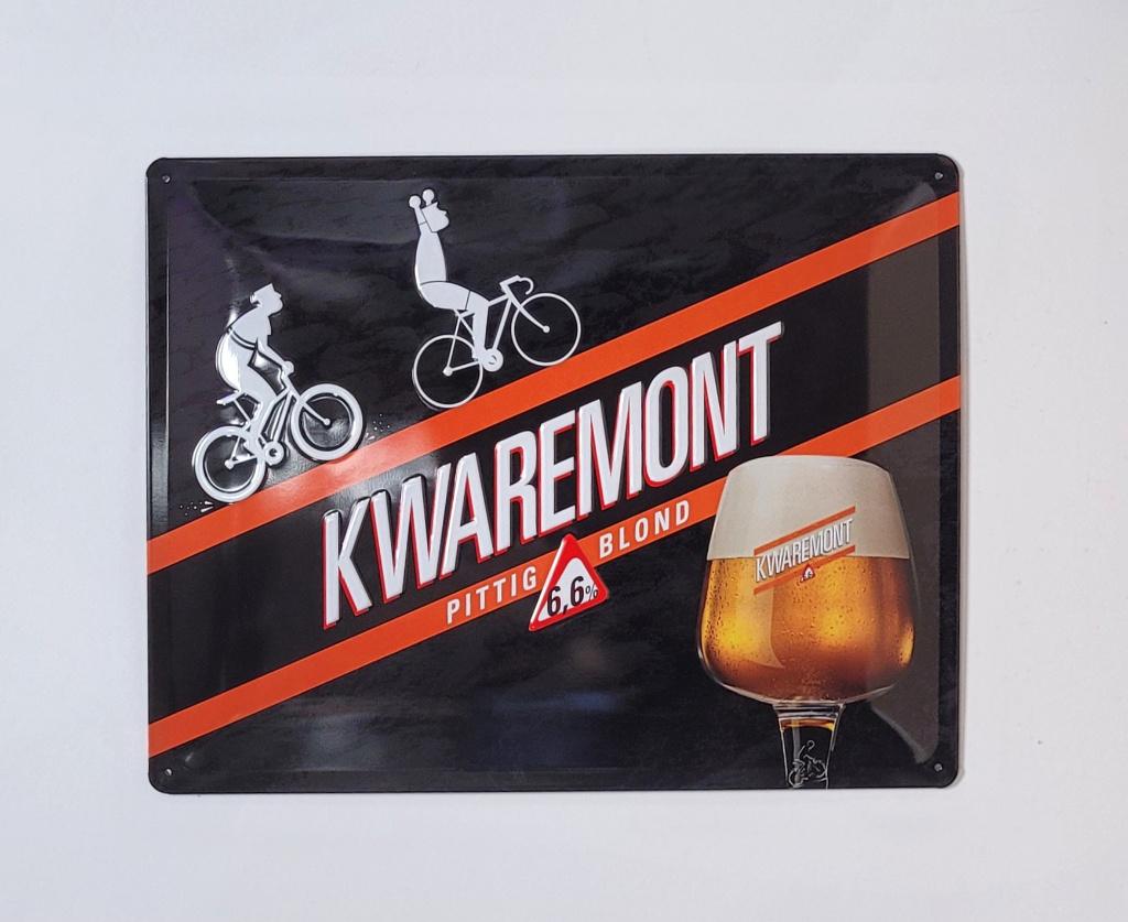Kwaremont Pittig Blond bier relief reclamebord van metaal, Ophalen of Verzenden, Nieuw, Reclamebord, Plaat of Schild, De Koninck