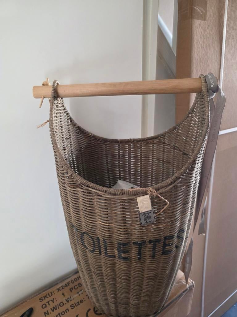 Rivièra Maison Toilettes Mand - Riet, Mand, Ophalen of Verzenden, Zo goed als nieuw, Riet