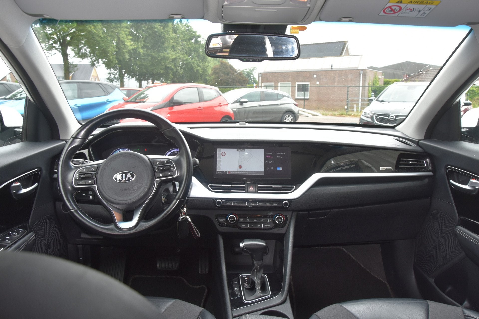 Kia Niro 1.6 GDi Hybrid DynamicLine Automaat. Clima, Camera,, Auto's, Kia, Gebruikt, Euro 6, Wit, Origineel Nederlands