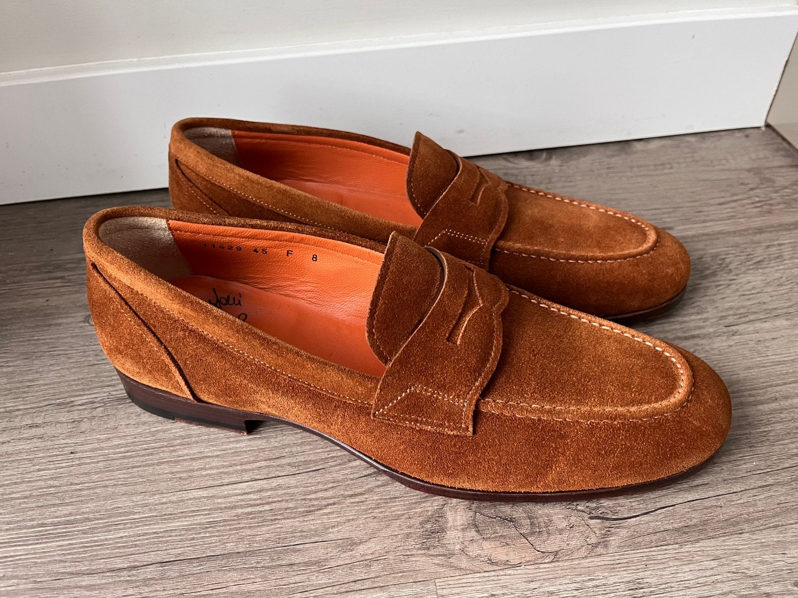 Santoni herenschoenen maat 8 / 42 amper gedragen, Loafers, Santoni, Ophalen of Verzenden, Zo goed als nieuw