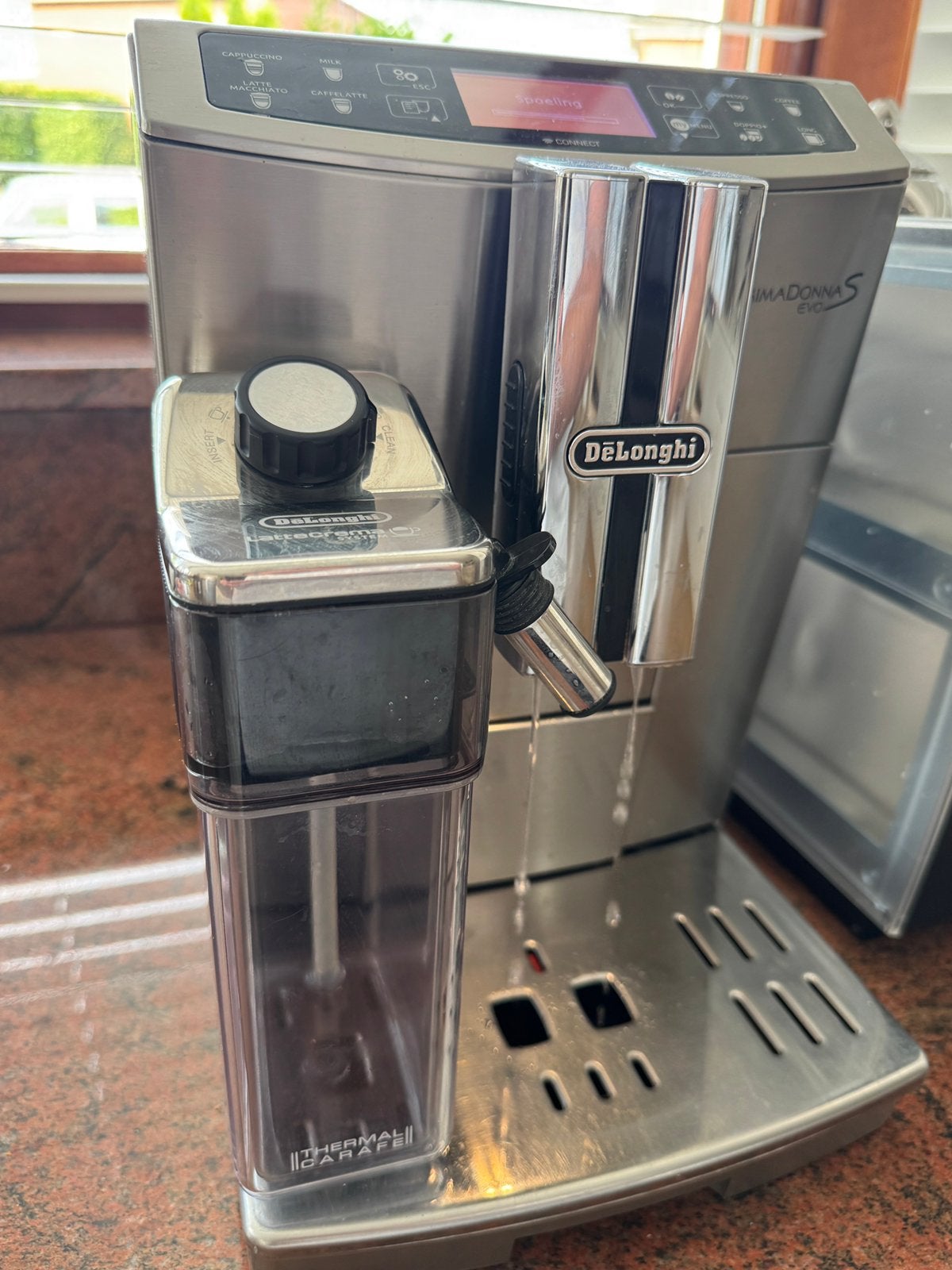 Delonghi PrimaDonna Evo S koffiemachine, Witgoed en Apparatuur, Koffiezetapparaten, Gebruikt, 10 kopjes of meer, Koffiemachine