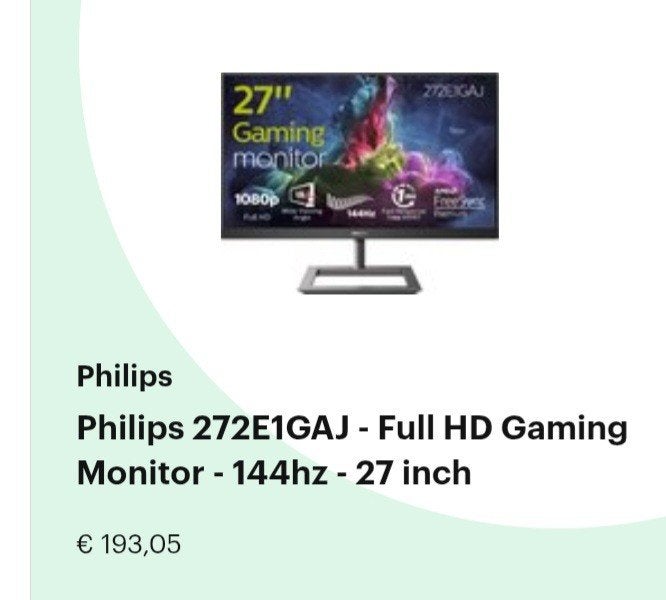 NIEUW Philips 27inch Full HD Gaming Monitor, Computers en Software, Monitoren, Gaming, Philips, HDMI, 101 t/m 150 Hz