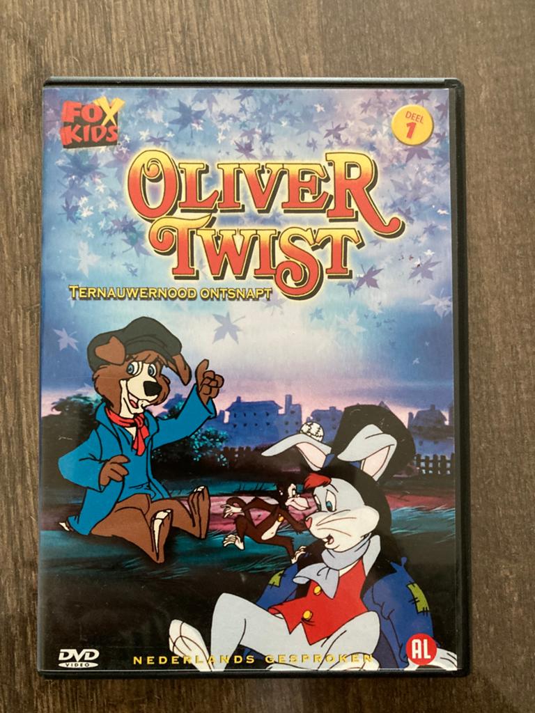 Dvd Oliver Twist - Ternauwernood ontsnapt, Cd's en Dvd's, Alle leeftijden, Ophalen of Verzenden, Gebruikt
