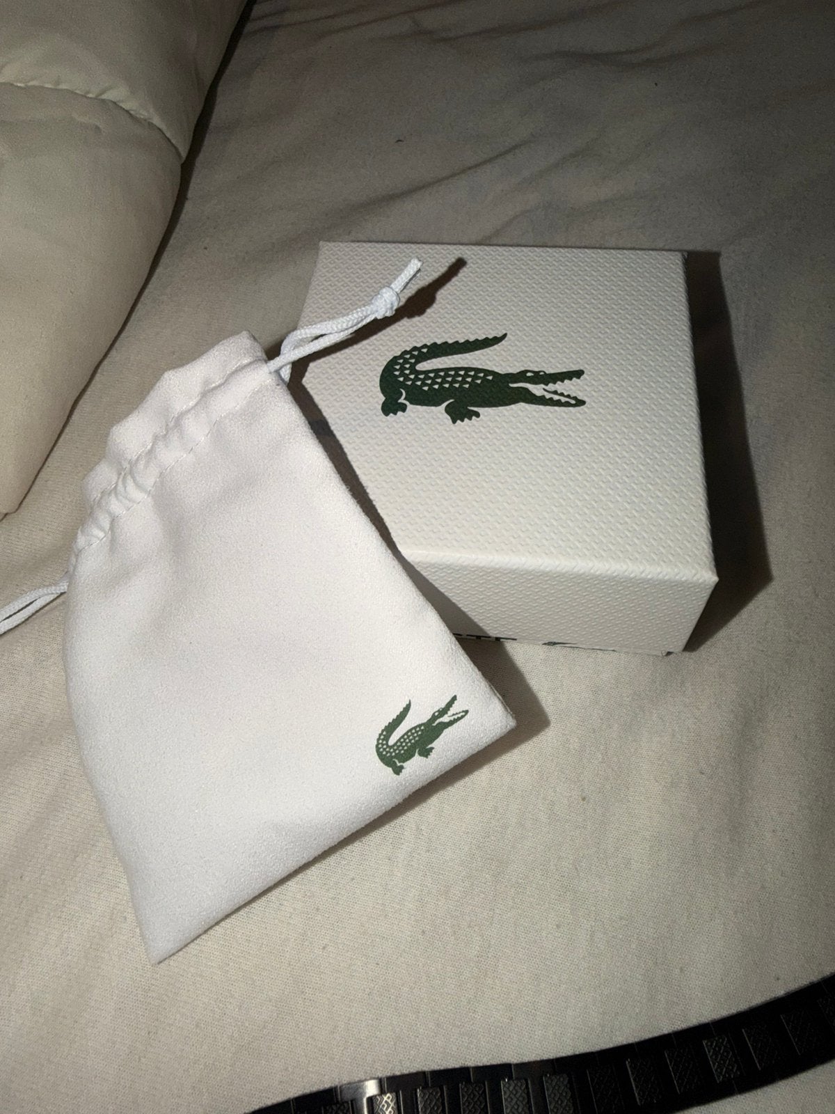 Armband lacoste zwart, Staal, Zwart, Ophalen of Verzenden, Zo goed als nieuw