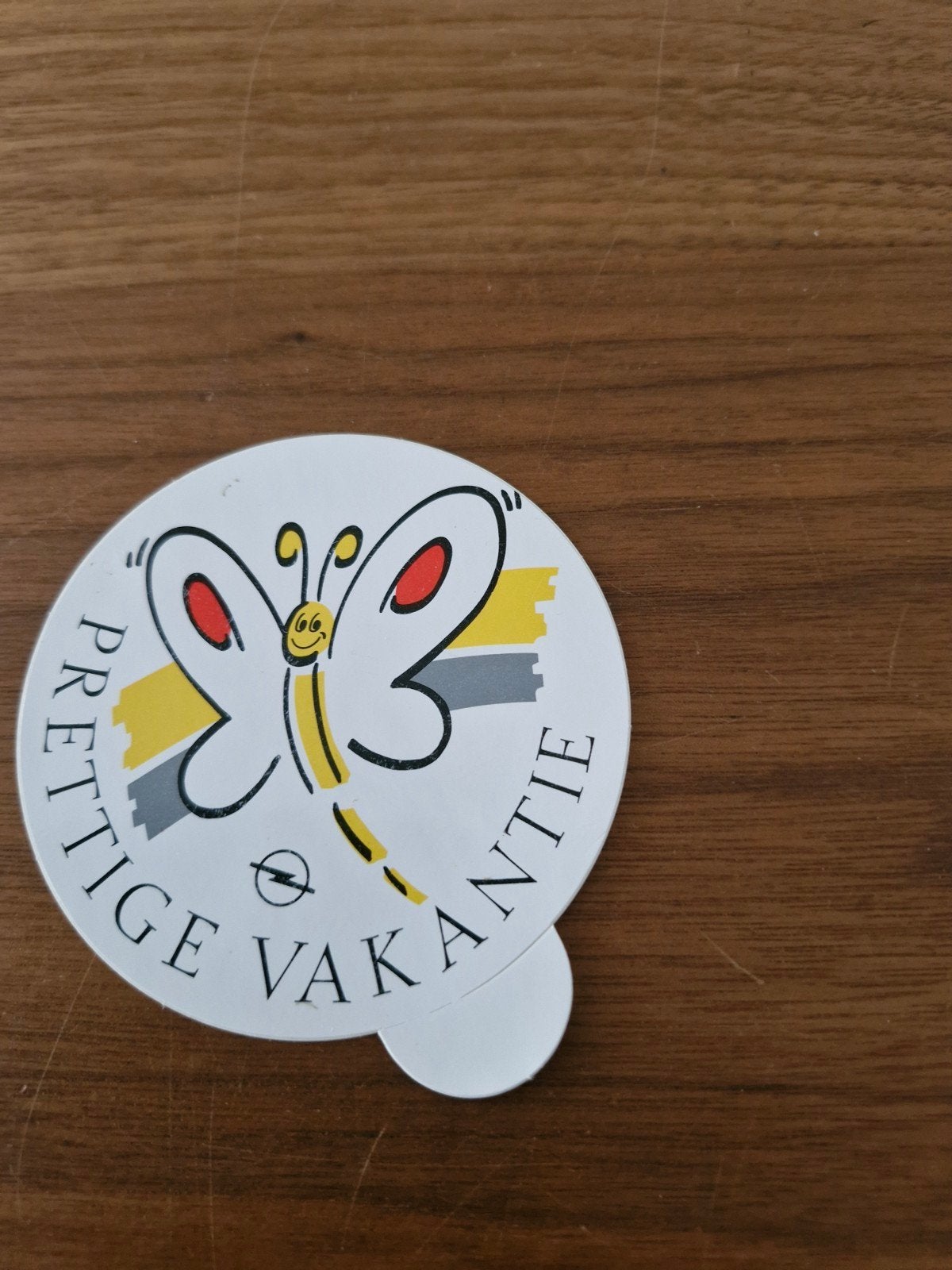 11618 Leuke Opel vlinder sticker - Prettige Vakantie, Ophalen of Verzenden, Gebruikt, Auto of Motor
