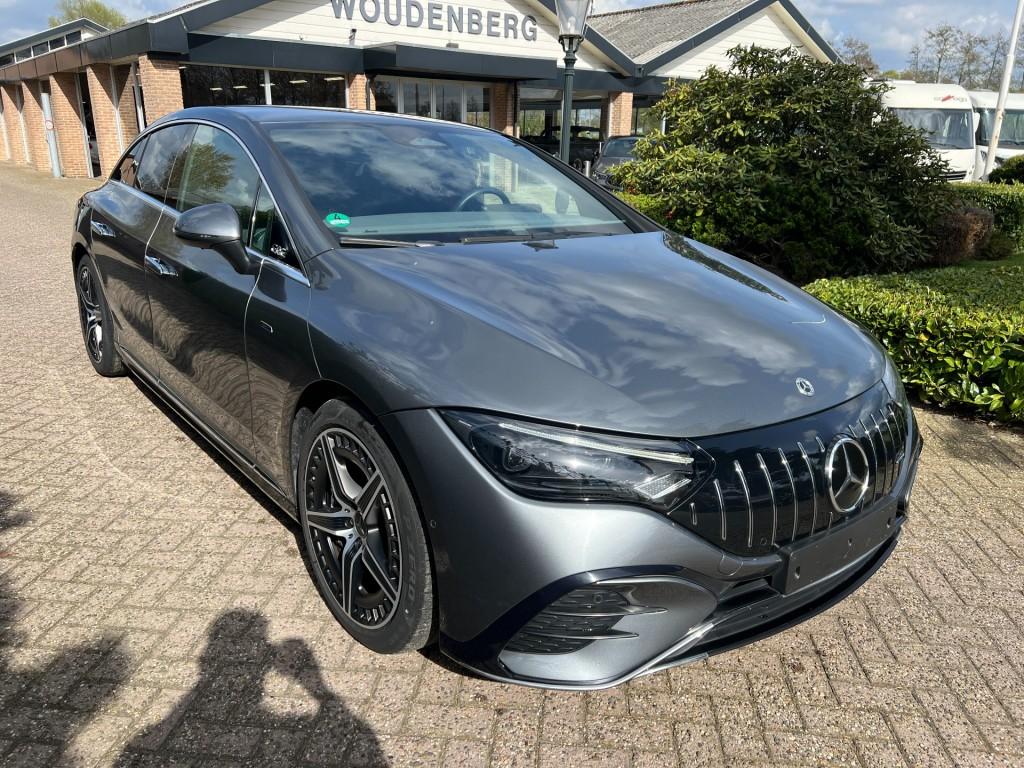 Mercedes-benz EQE EQE 43 AMG 4-Matic, Airmatic, Trekhaak, Auto's, Automaat, Gebruikt, Met garantie (alle), Leder