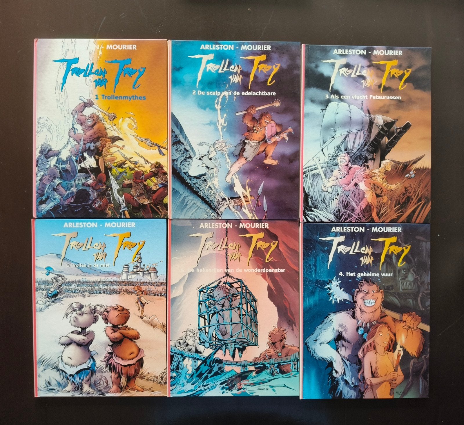 Trollen van Troy. 6 delen., Boeken, Meerdere stripboeken, Ophalen of Verzenden, Gelezen