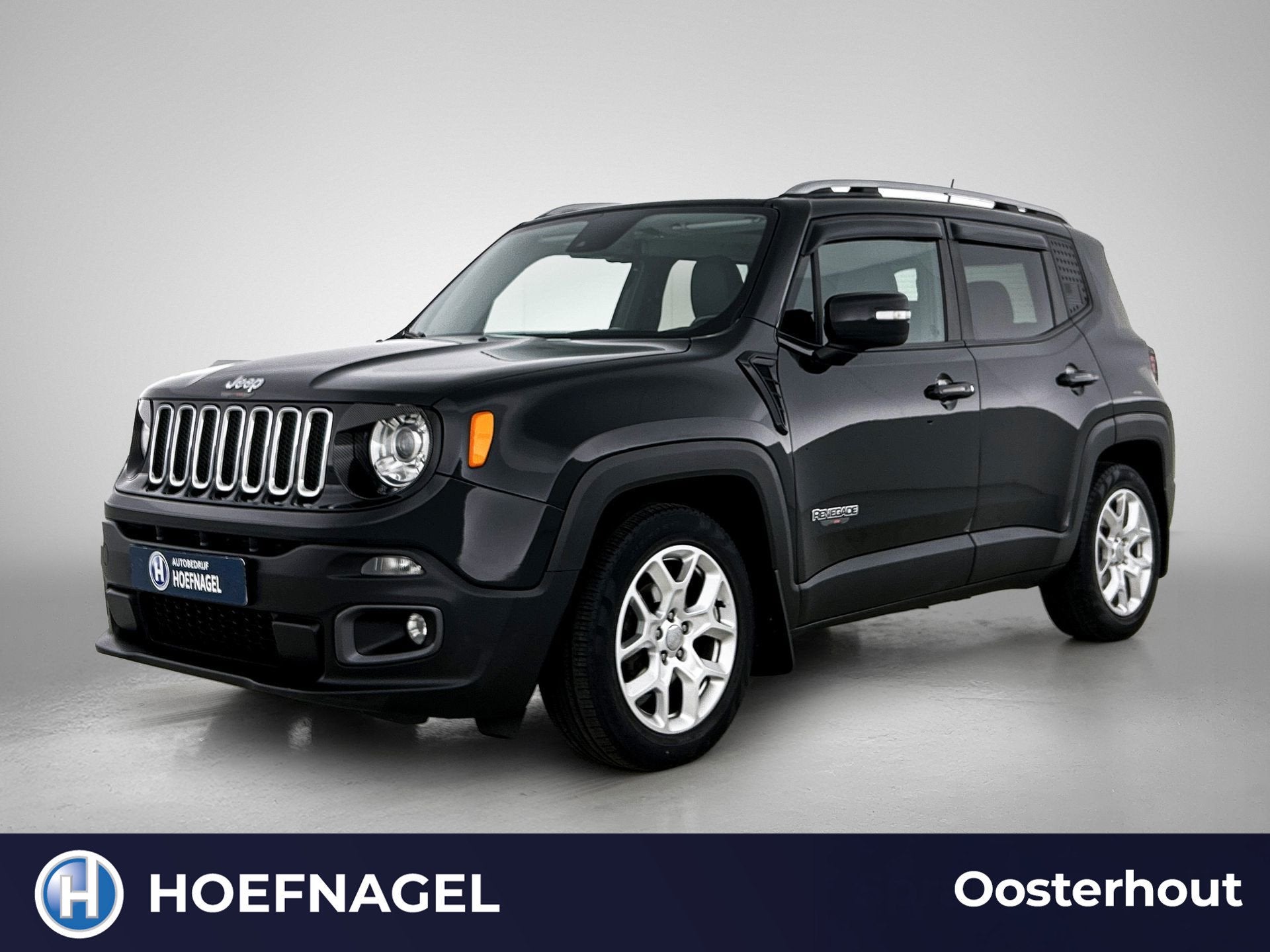 Jeep Renegade 1.4 MultiAir Limited Automaat | Cruise Control, Auto's, Gebruikt, 4 cilinders, Zwart, Leder