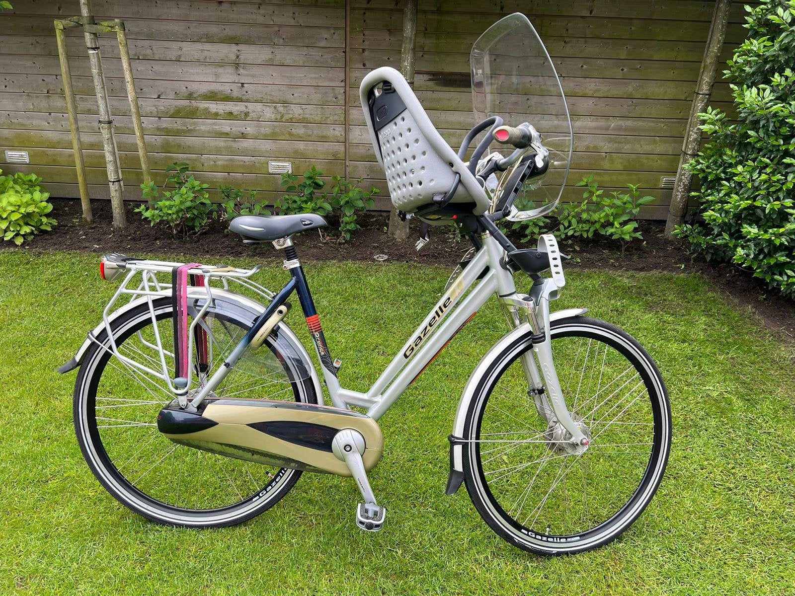 Gazelle orange fiets dames, Fietsen en Brommers, Fietsen | Dames | Damesfietsen, Ophalen, Gebruikt, Gazelle