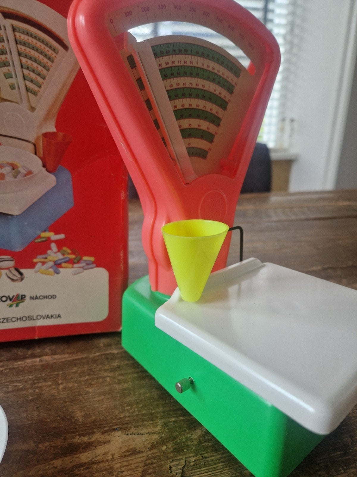 Vintage speelgoed weegschaal - Kovo Náchod, Verzamelen, Ophalen of Verzenden, Zo goed als nieuw
